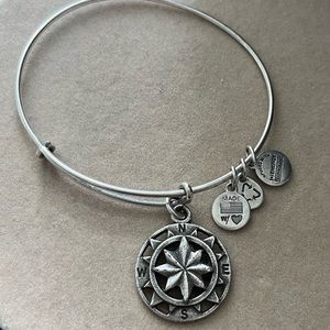Alex and Ani Silver Compass Wrap Bracelet